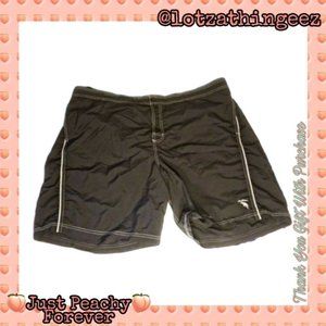 Caribbean Swimwear 2XB Black Swim Trunks